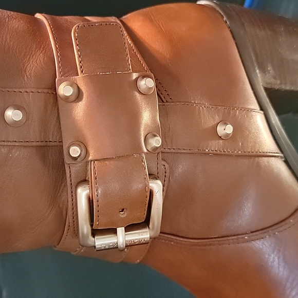 Michael Kors brown leather tall boots sz 7 - Picture 8 of 9